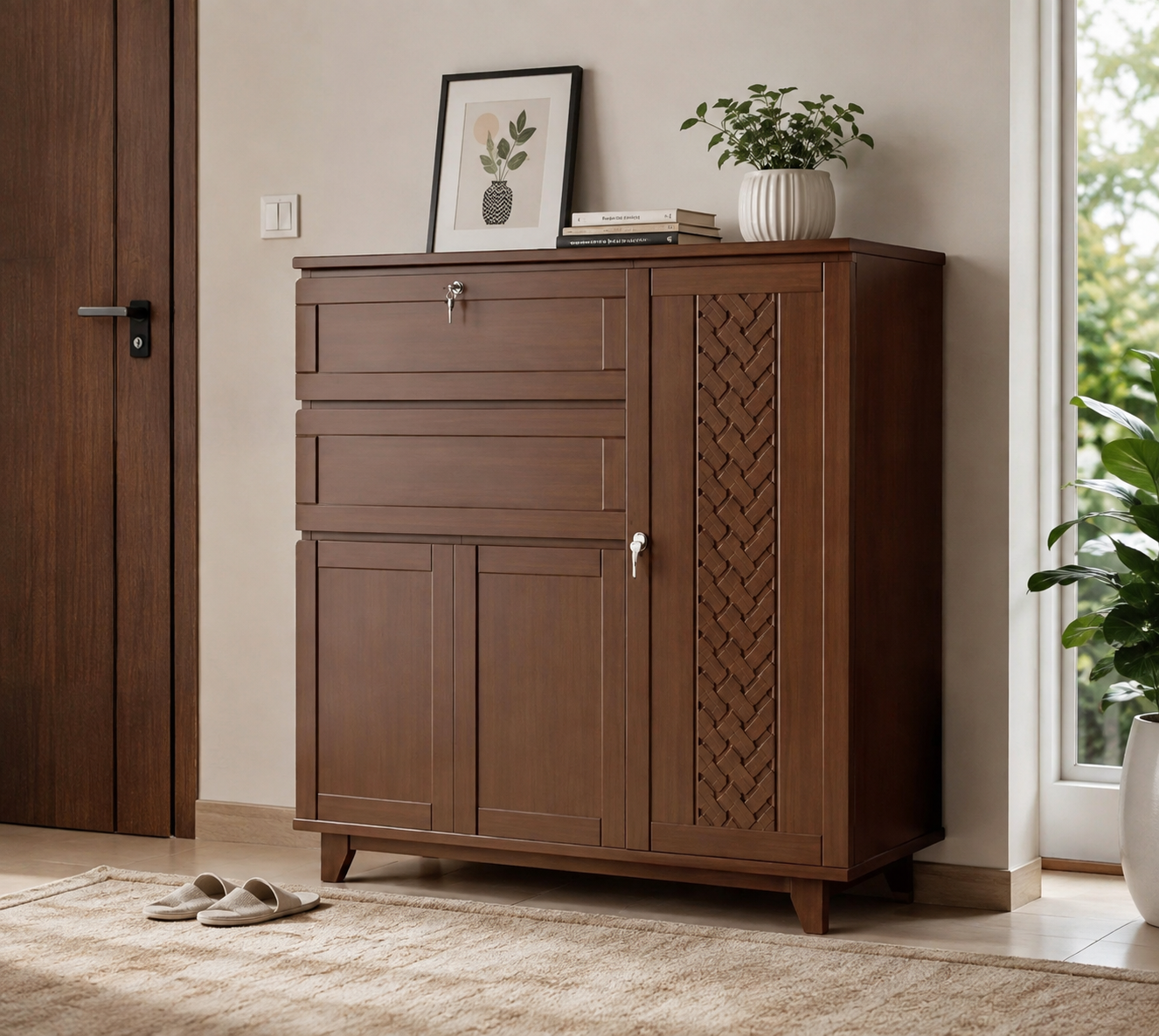 Wooden Waredrobe-EWD-906